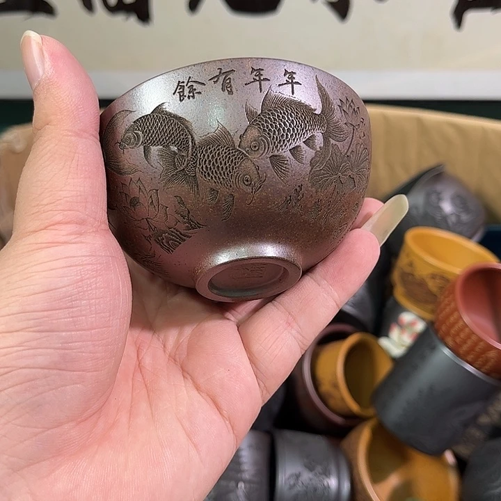 茶杯紫砂全手工紫砂主人杯