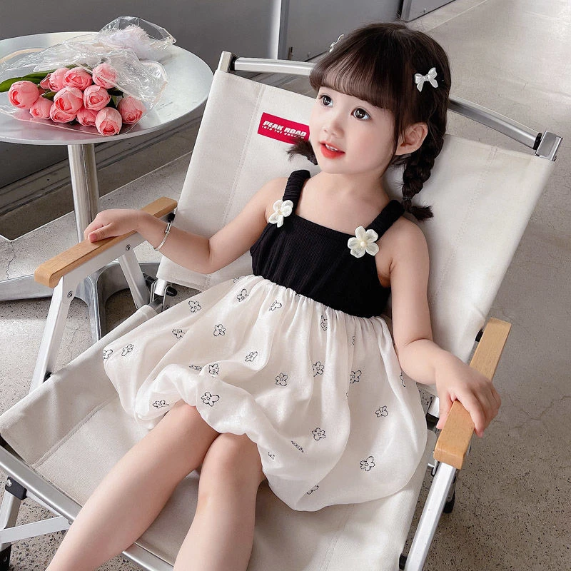 女童夏天公主裙2025新款小童吊带裙女宝宝女孩衣服儿童连衣裙夏装