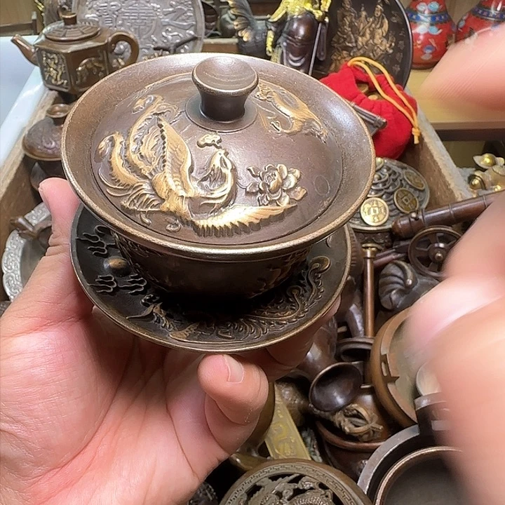 铜器办公室茶室摆件