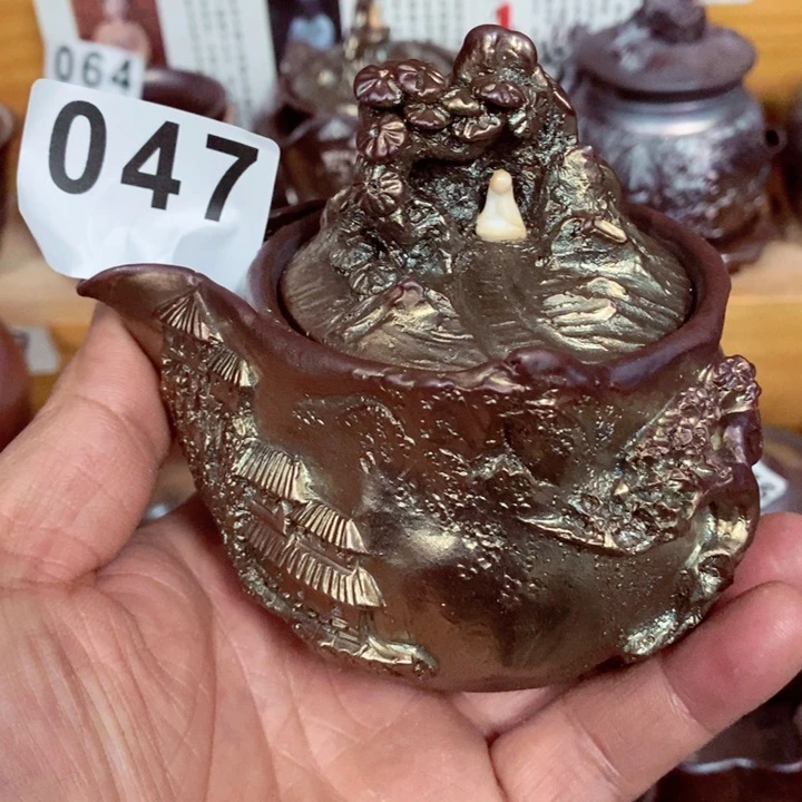 紫砂茶杯平**活柴烧纯手工047