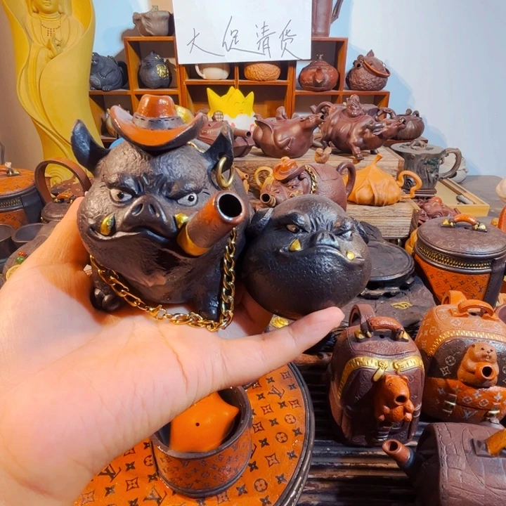 柴***基紫砂茶壶纯手工制作过程就是