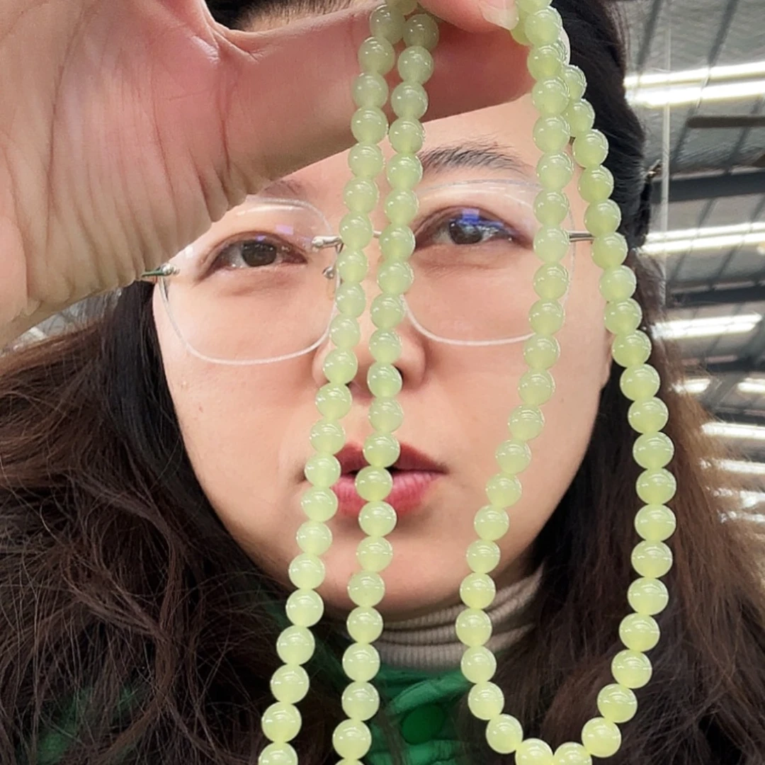 和田玉未镶嵌毛衣链