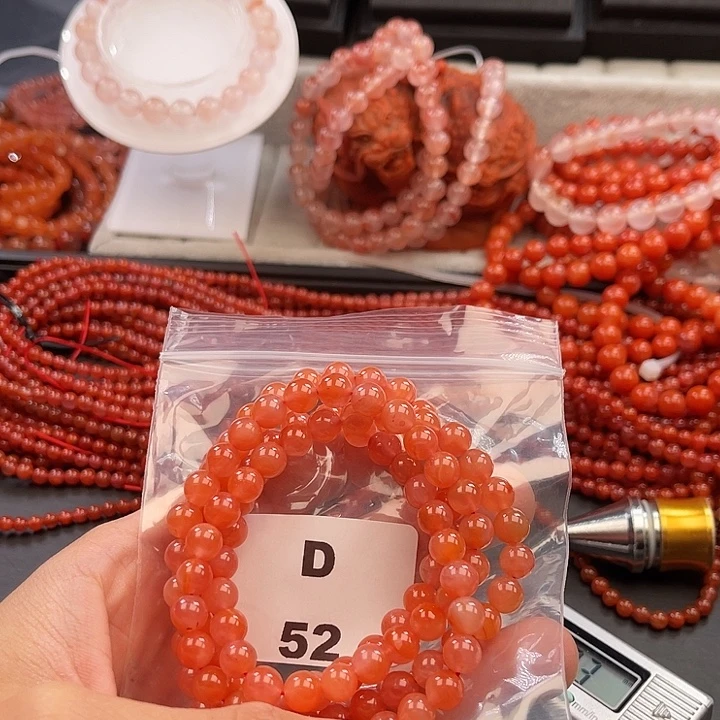 南红玛瑙未镶嵌多样性发货默认微瑕称重7mm