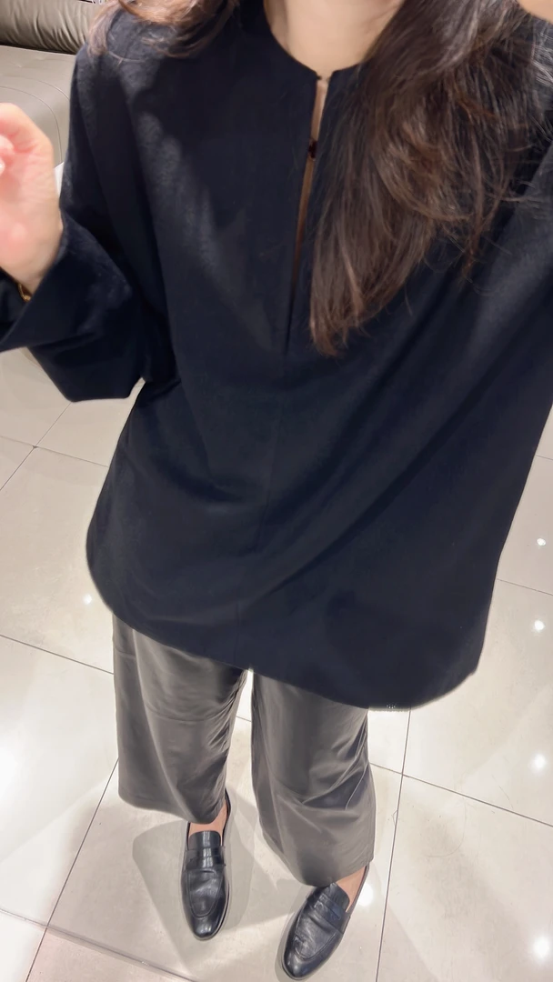 【雅祺YAQI】极简风时尚宽松套头外套