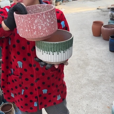 17口13高瑕疵盆子。