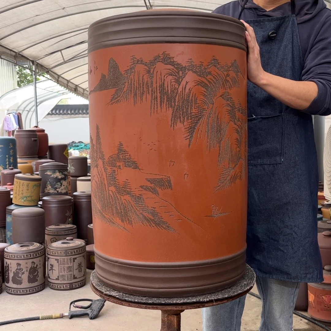 紫砂茶叶罐80饼茶叶罐