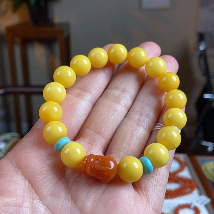 琥珀手链未镶嵌蜜蜡手串11