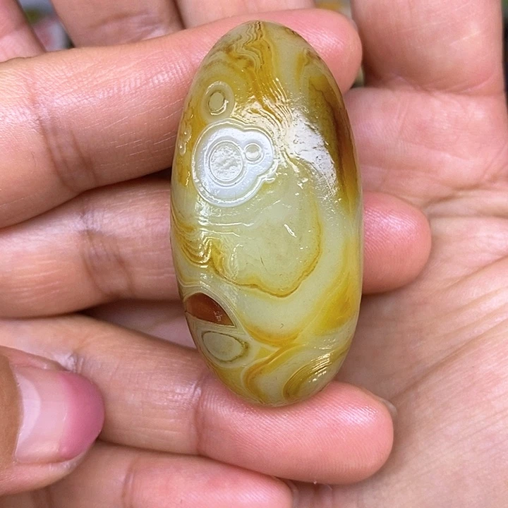 未镶嵌阿拉善眼睛石玛瑙/玉髓