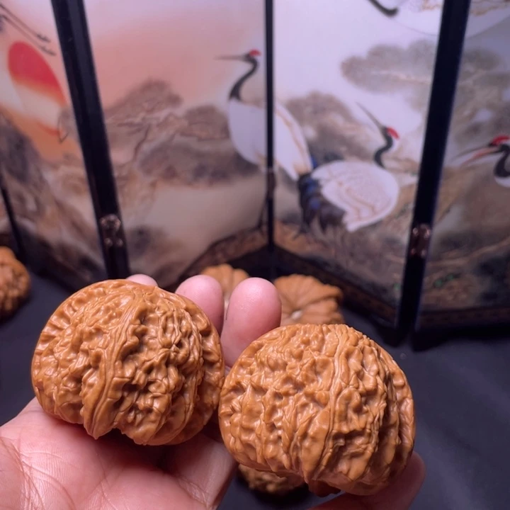 把件文玩核桃46白狮子