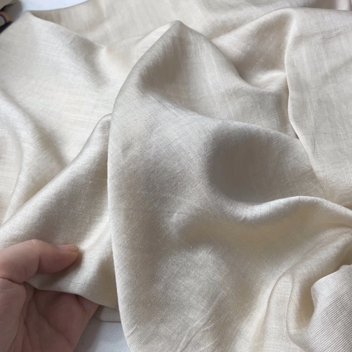 杏色棉麻3米。