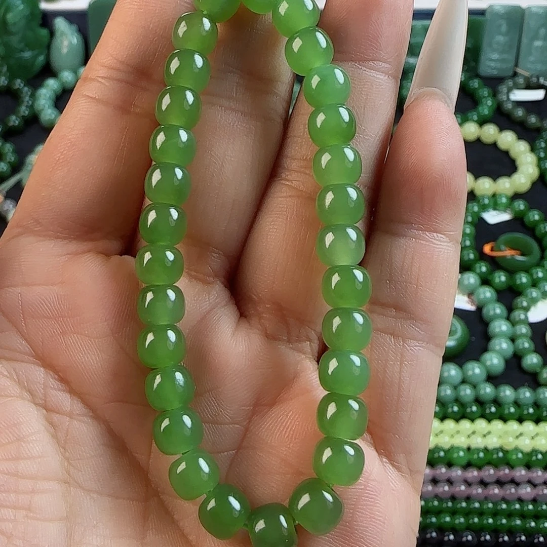 和田玉手串未镶嵌