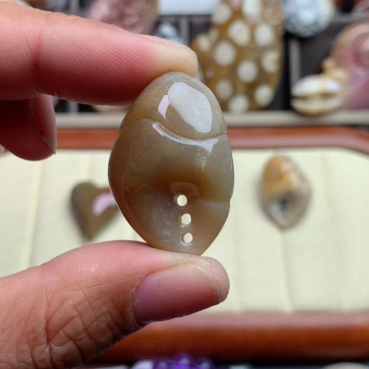 硅化珊瑚（珊瑚玉）颈饰未镶嵌