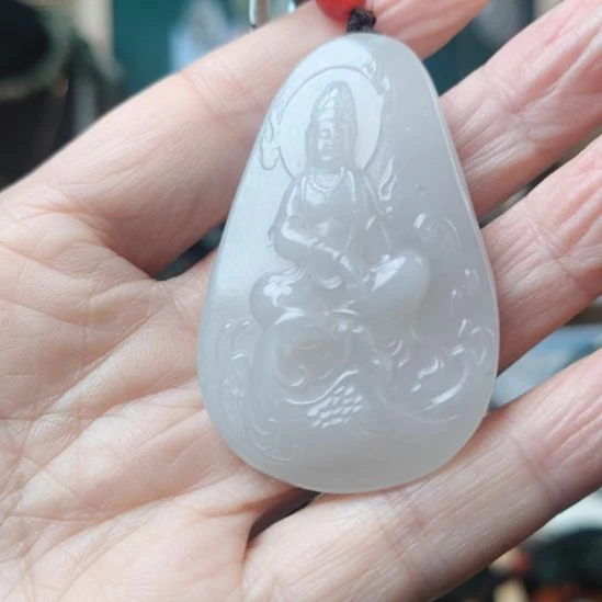 和田玉未镶嵌挂件