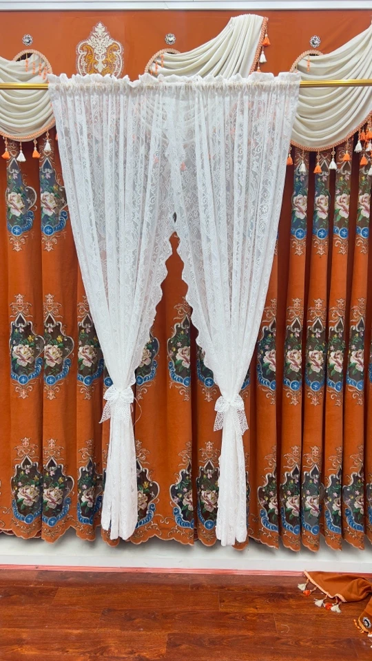 梦乡窗帘-【门窗帘新款法式网纱】