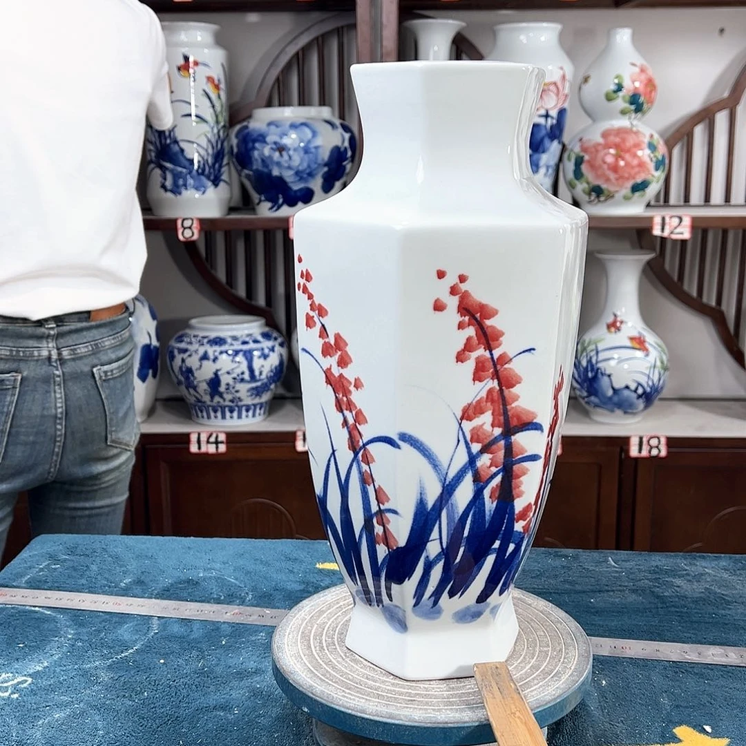 摆件景德镇陶瓷6红