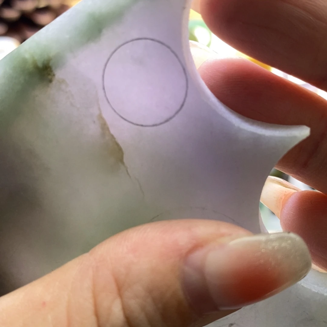 定制翡翠戒心未镶嵌S****u