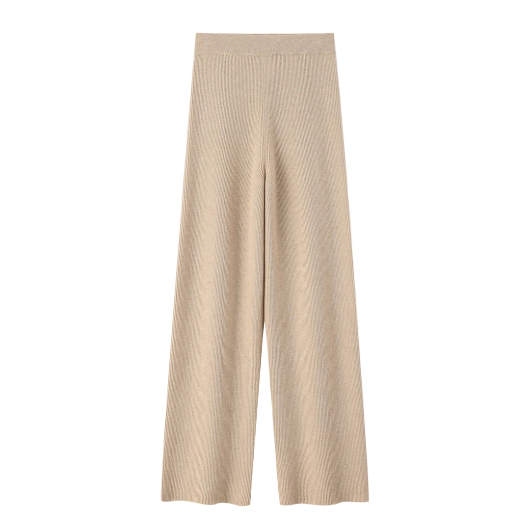 东璞女士纯山羊绒休闲阔腿裤