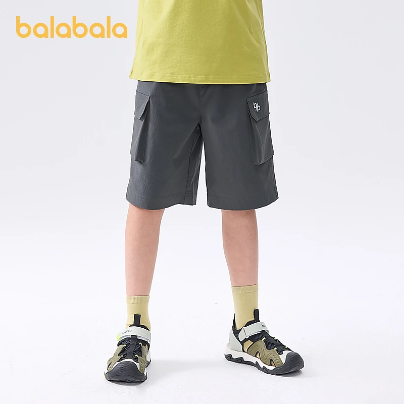 巴拉巴拉童装儿童短裤男童2025夏季女童大童裤子速干工装裤中裤潮