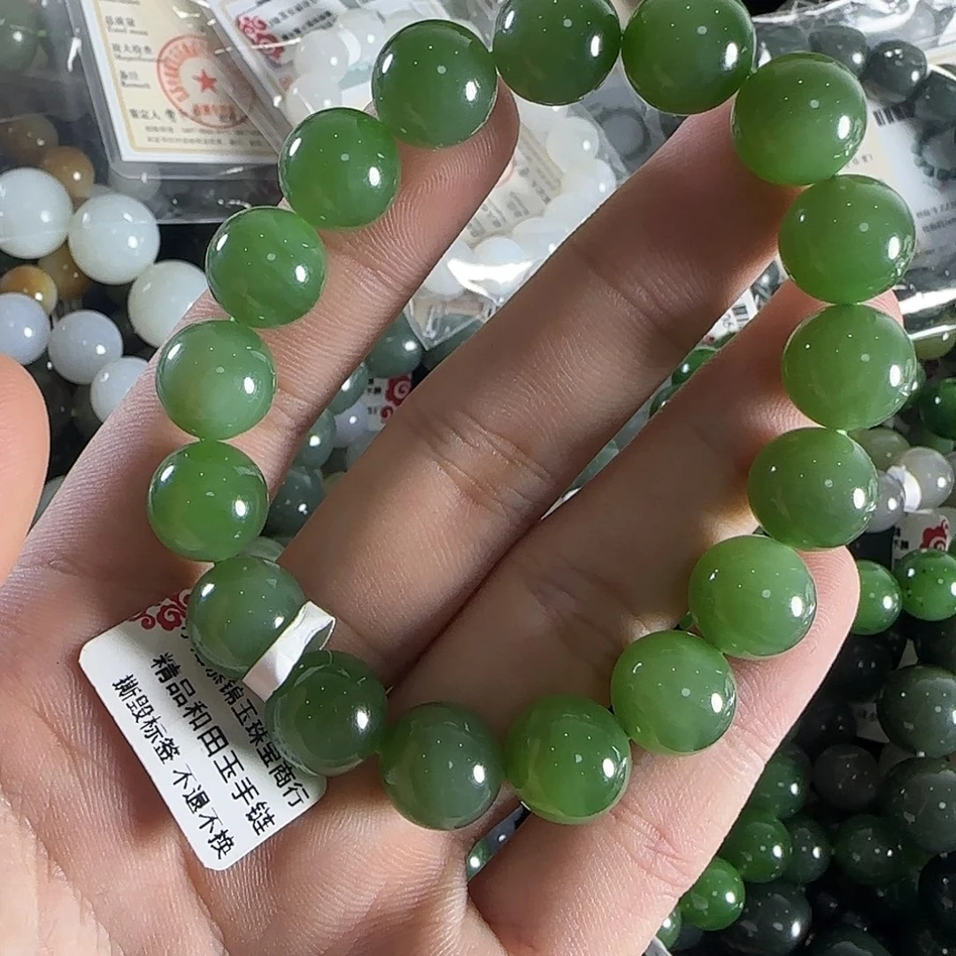 和田玉手链未镶嵌53