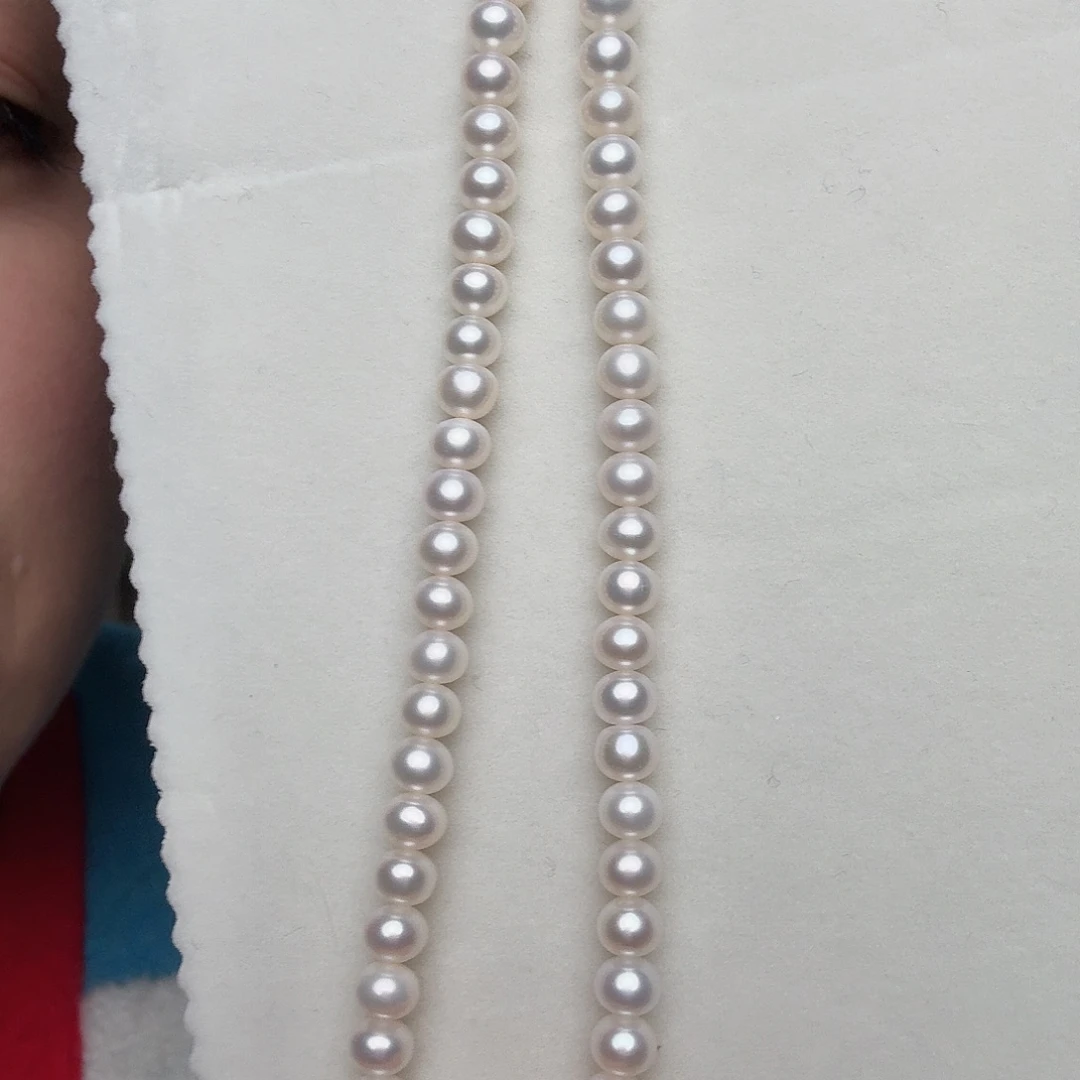 淡水珍珠项链银S925镶嵌