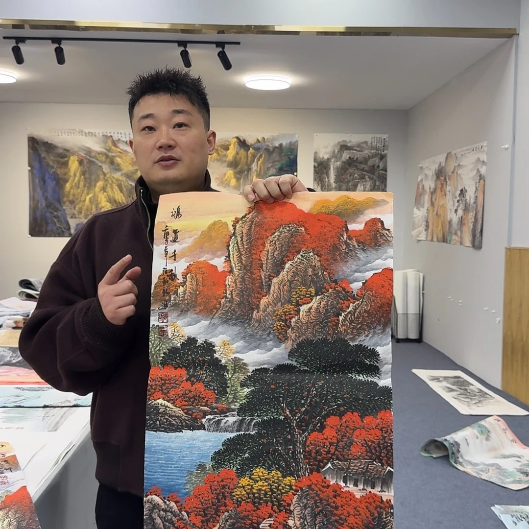 国画国画作品宣纸纯手绘