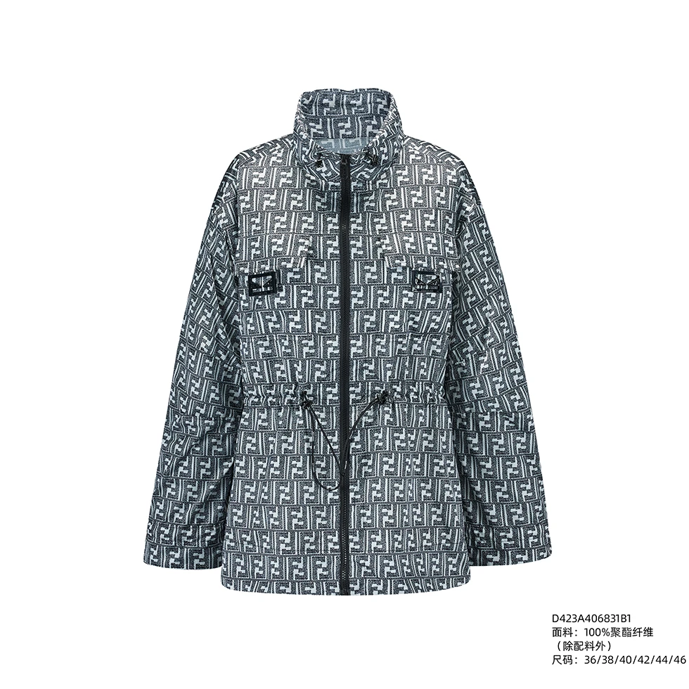FENDILOR小怪兽25年春夏款女士防风外套 D423A406831B