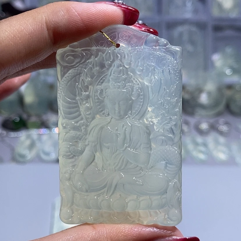 【闪购商品】岫玉颈饰未镶嵌羽****主观音
