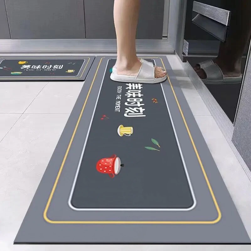 厨房防滑地垫防水防油长条吸水速干软垫吸油防滑可擦免洗耐脏脚垫