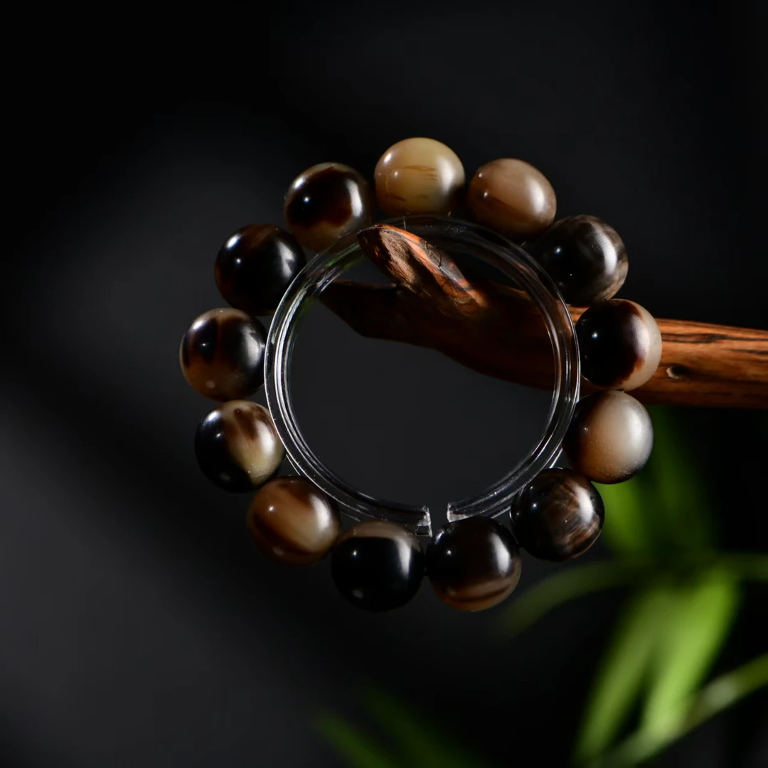 主播推荐 梵高的画 颗颗经典 天祝白牦 牛角手串