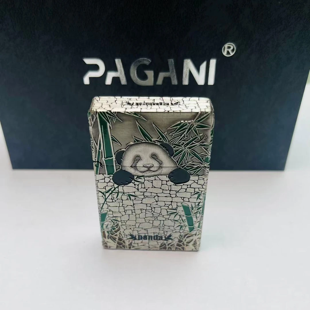帕伽尼 黄铜 熊猫 五面电镀珐琅工艺 3500 打火机