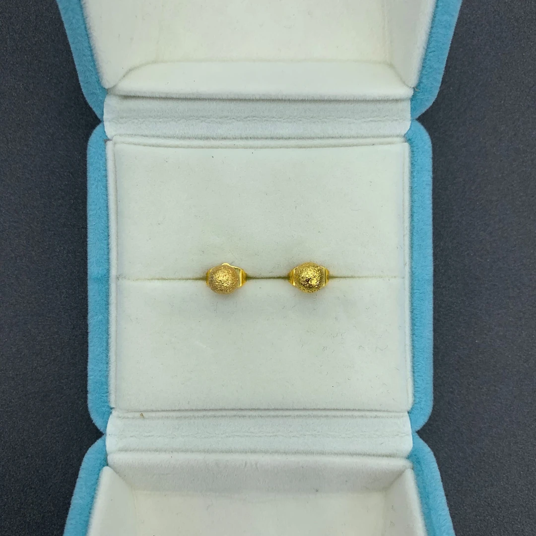 瑞福珠宝 手工镶嵌 百搭经典设计款耳饰 J671