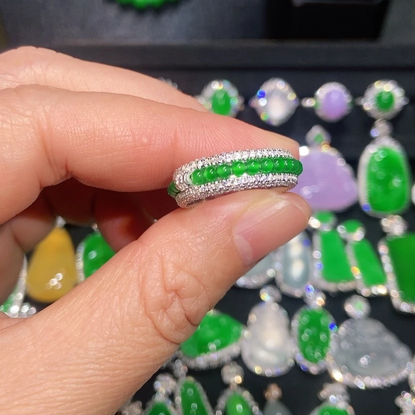 【闪购商品】翡翠戒指未镶嵌天然翡翠