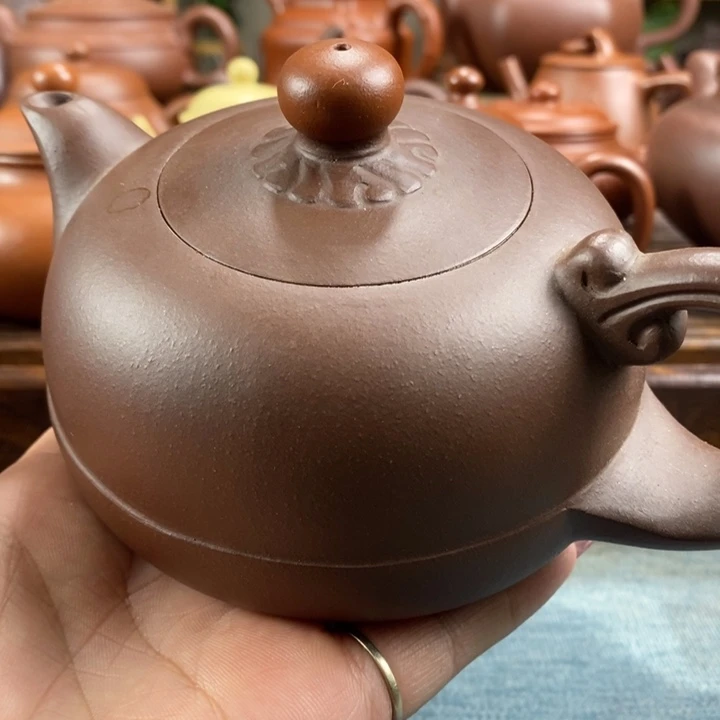 紫砂茶壶前**锦原矿紫砂壶