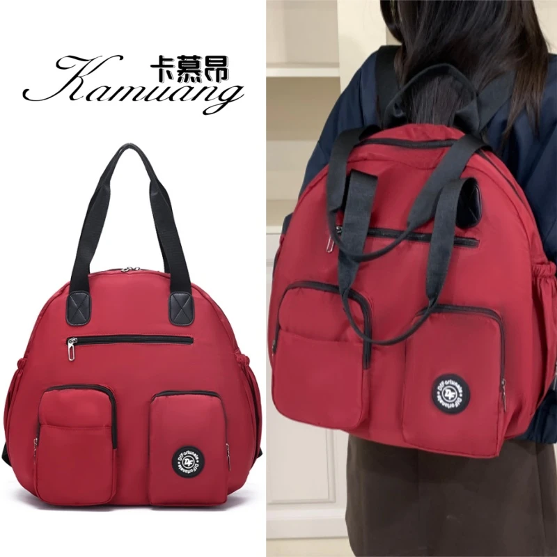 2025多功能双根水洗防盗简约风民族风双肩包in双肩包女日系后揹包