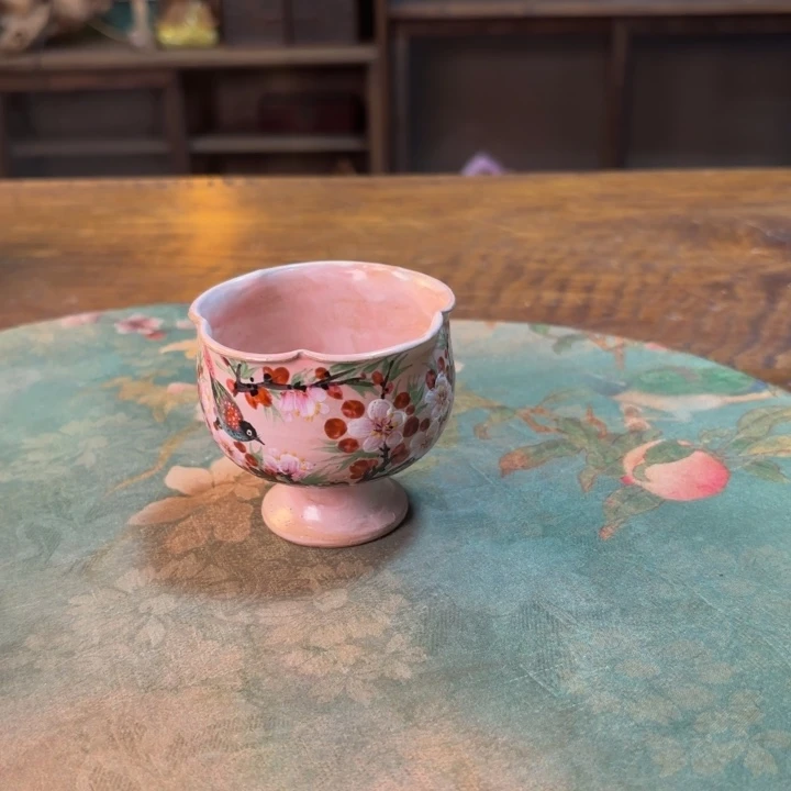 柴烧纯手工手绘陶瓷