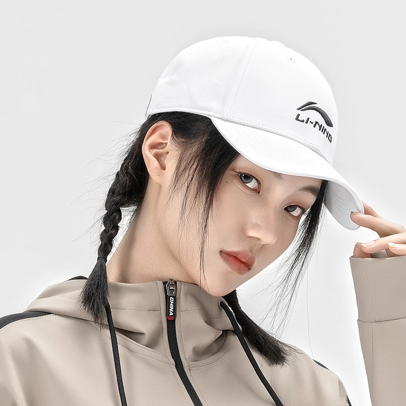 李宁LINING乒乓定制款男女通用时尚百搭遮阳防晒鸭舌帽