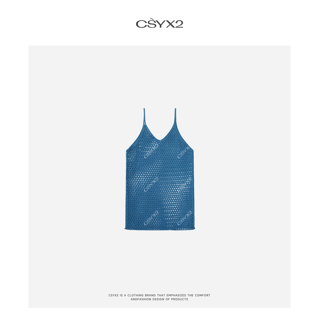 CsyX2-吊带开叉连衣裙CA5XL062