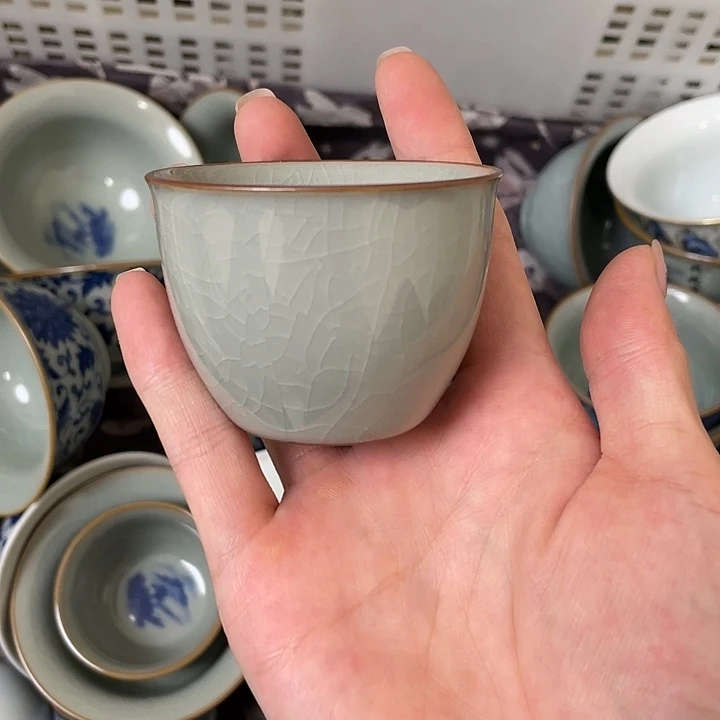 杯素胎老淘泥客杯微瑕