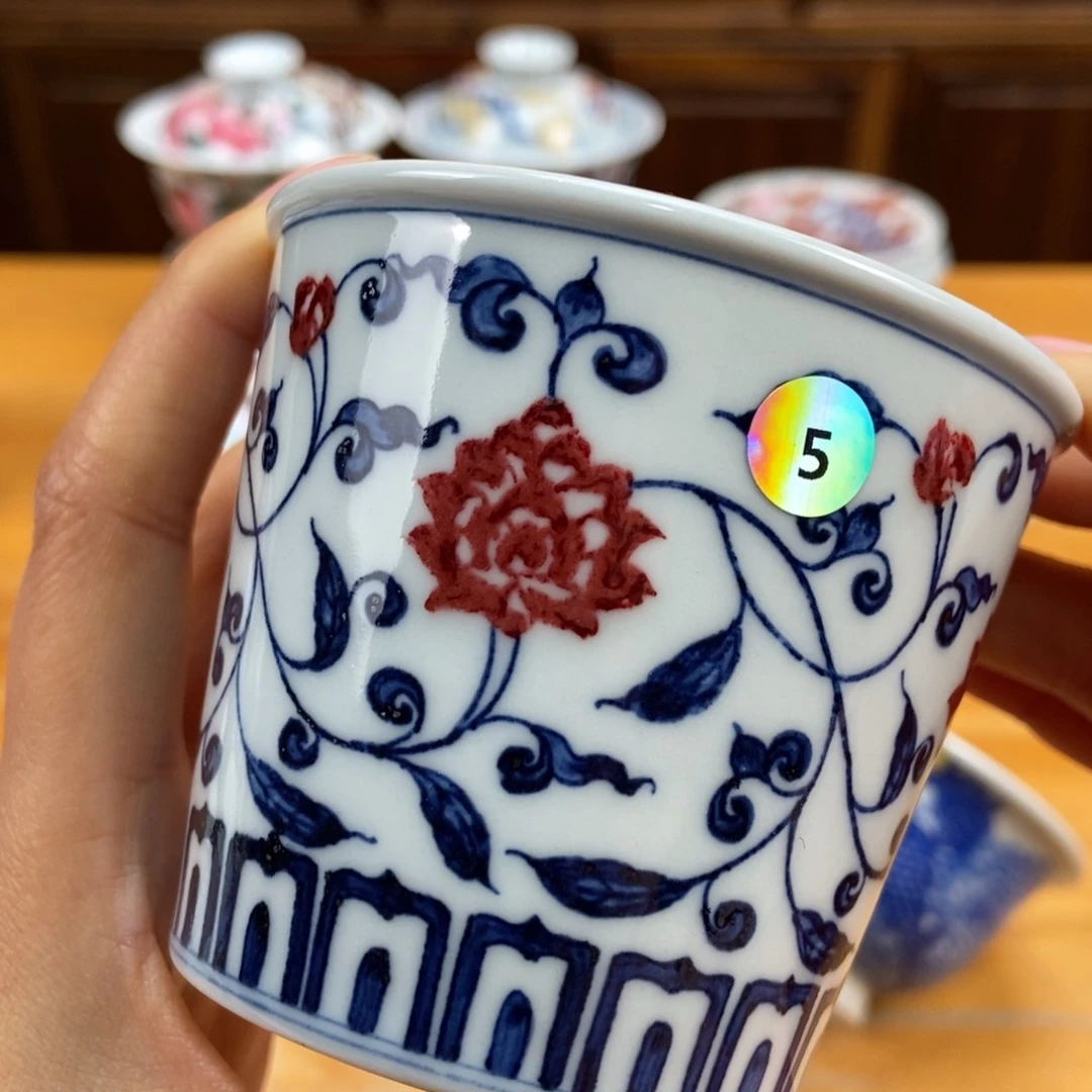 手绘现代茶具非古董