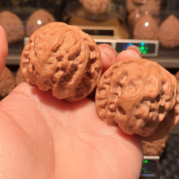 天**勤文玩核桃把件野狼