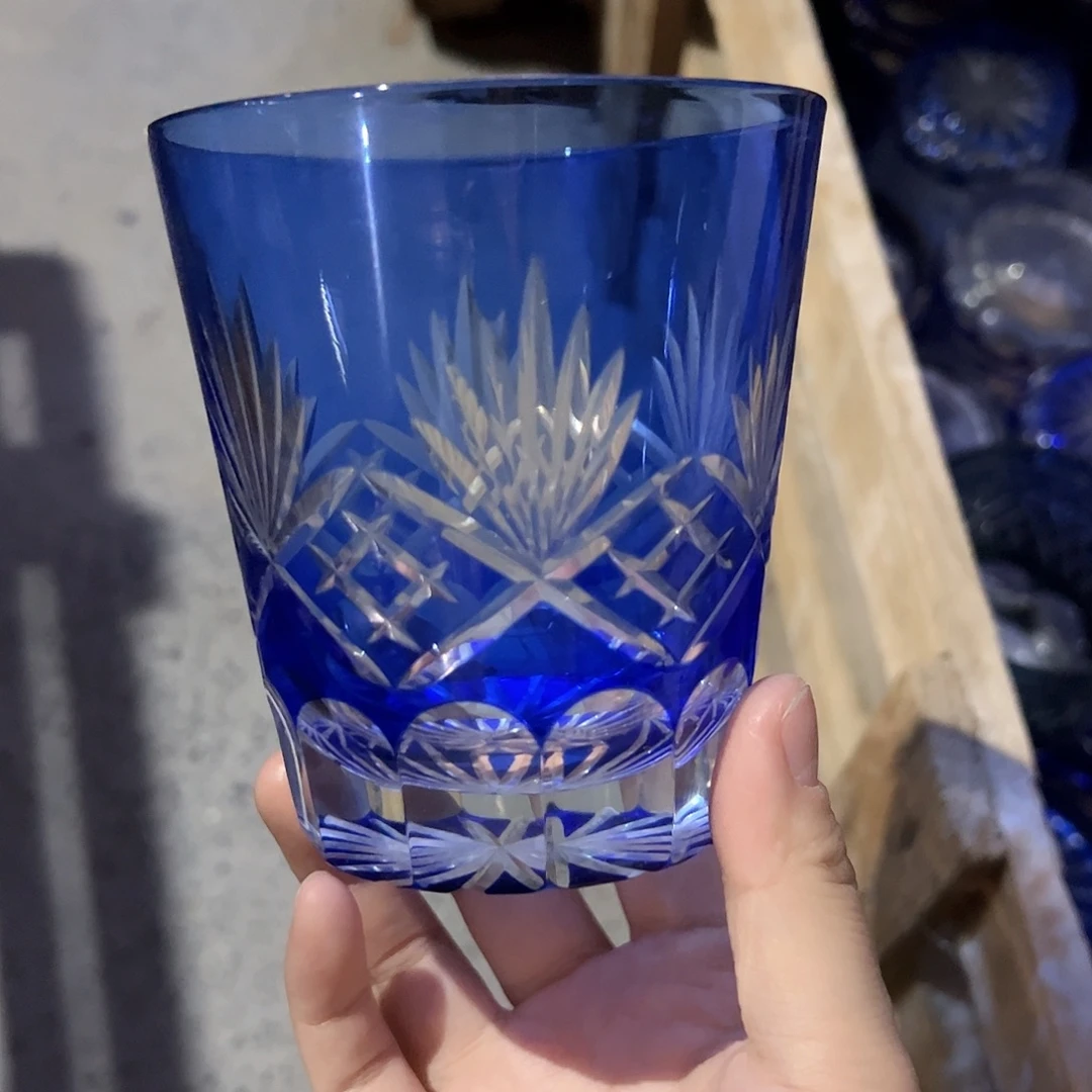 平底款水晶玻璃微瑕一个