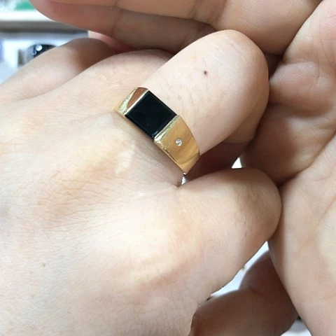 翡翠戒指18K金镶嵌缅甸天然A货翡翠