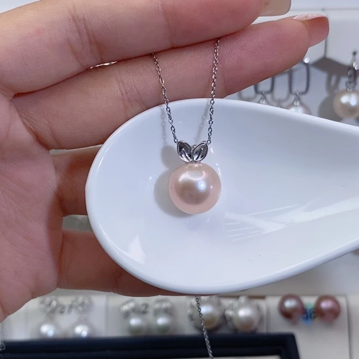 吊坠(赠链)银S925镶嵌淡水珍珠