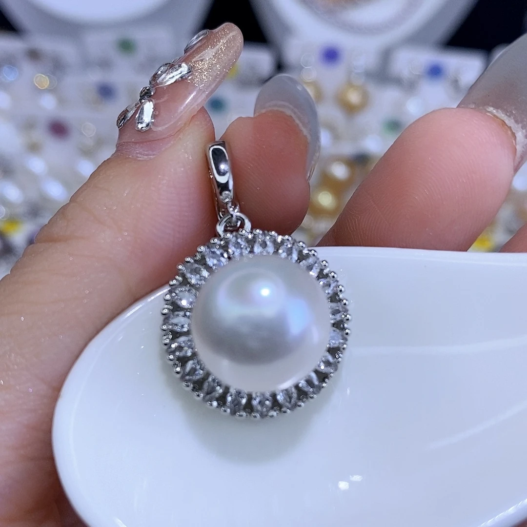 颈饰合金淡水珍珠