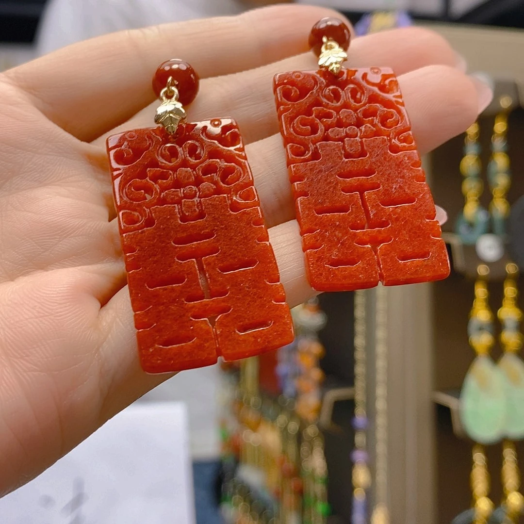 翡翠合金耳饰翡翠