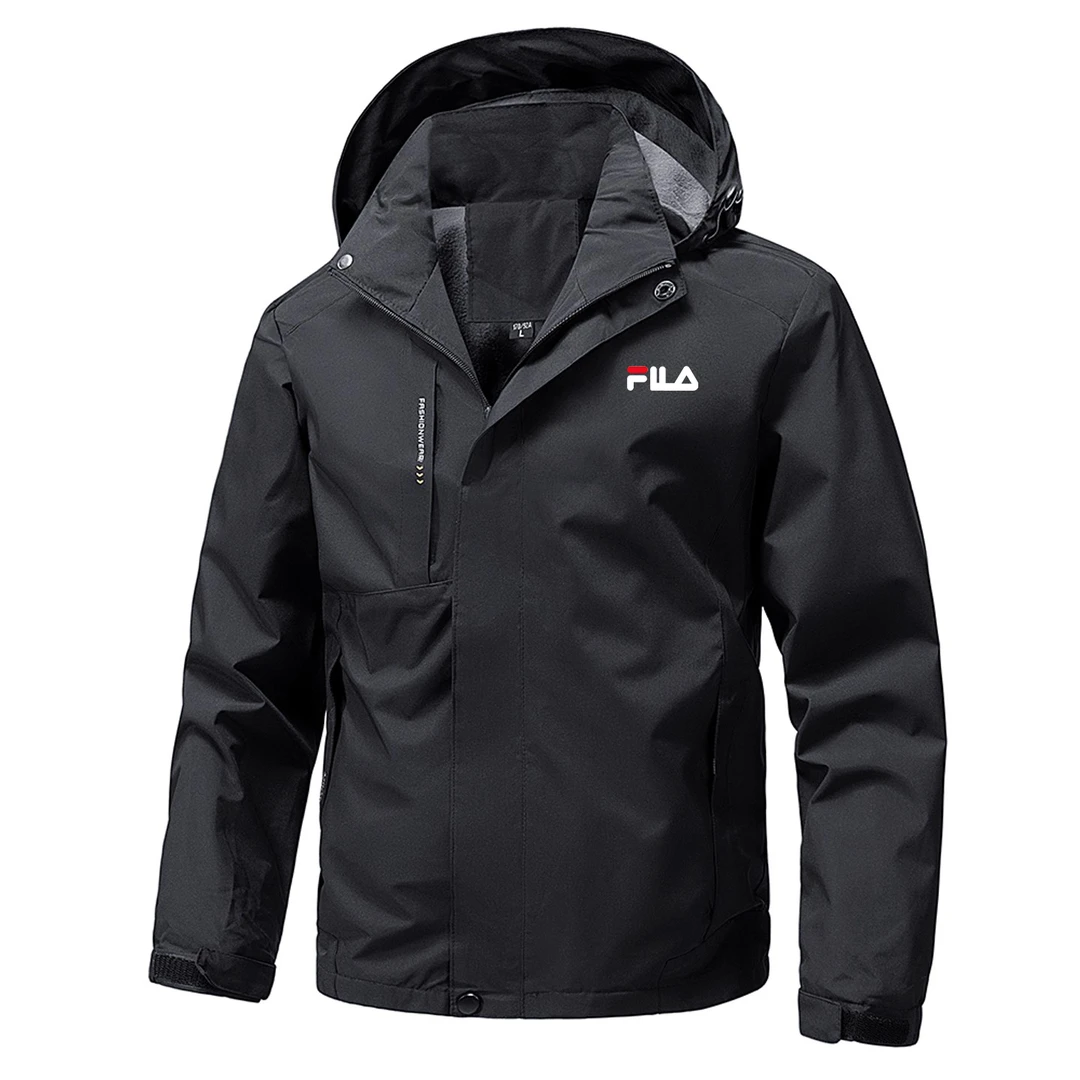 一折区I男士春秋季冲锋衣连帽宽松短款夹克外套