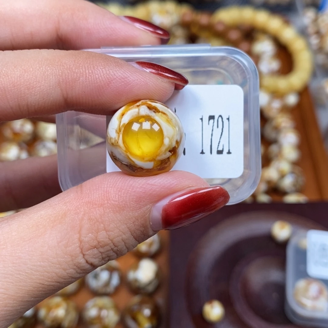 把件猴头核桃沁色圆珠老型1721