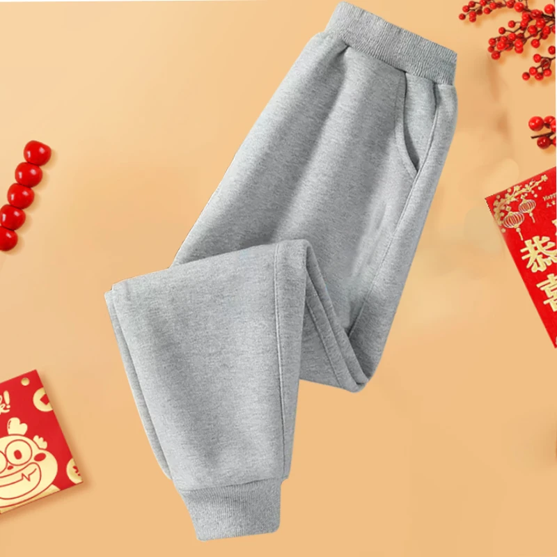 重磅320克复合华棉儿童成人运动裤 束脚小脚卫裤春秋款收口裤子潮