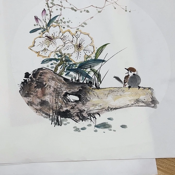 姜奇老师花鸟作品40×40