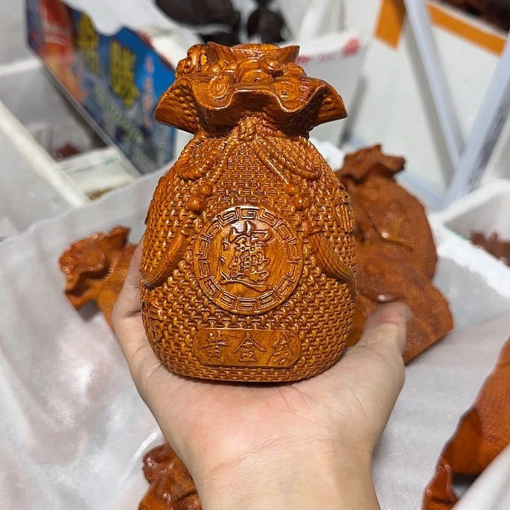 木花梨木15钱袋一个